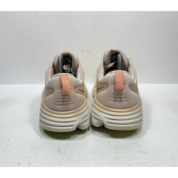 Hoka One One Bondi 8 Womens Size 9.5 Cream Vanilla Running Shoe Sneaker 1127952 - Picture 4 of 9